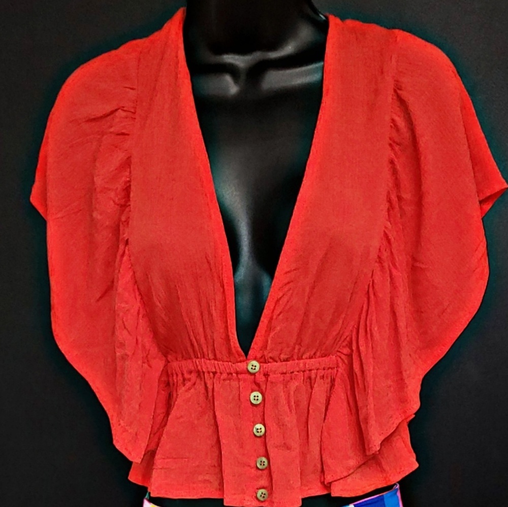 Red Crop Top